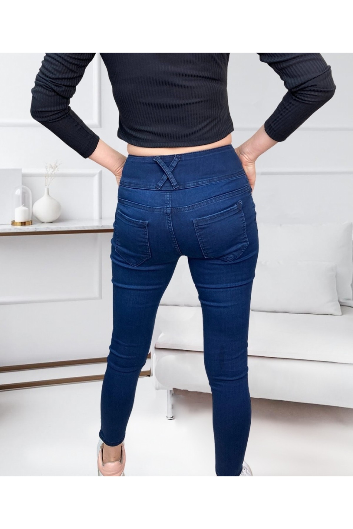 Yüksel Bel Likralı Kot Pantolon, 38345